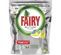 Таблетки для посудомоечных машин FAIRY Platinum, All in 1, Лимон капсулы, 37 шт 1009406 605889
