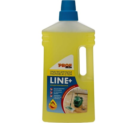 Средство для мытья пола PROFREIN Line+ нейтральное, концентрат, лимон, 1 кг 5561