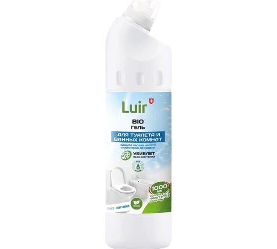 Чистящий гель для туалетов и ванных комнат Luir Bio 1 л ЦБ-00003539 1