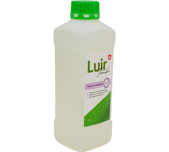 Гель для чистки труб от засоров Luir Turbo 1 л ЦБ-00003149