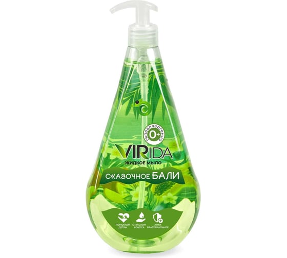 Жидкое мыло Viridi Group Virida Сказочное Бали с антибактериальным эффектом, 1000 мл УТ-00014954