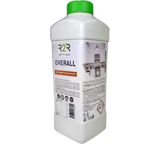 Жироудалитель R2R overall 1 л, гель, очиститель для кухни 4030-OV-1