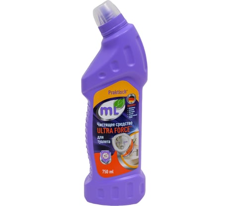 Чистящее средство для унитаза и ванной MEINE LIEBE mL, гель с антимикробным компонентом, эффективное отбеливание, 750 мл ML34114