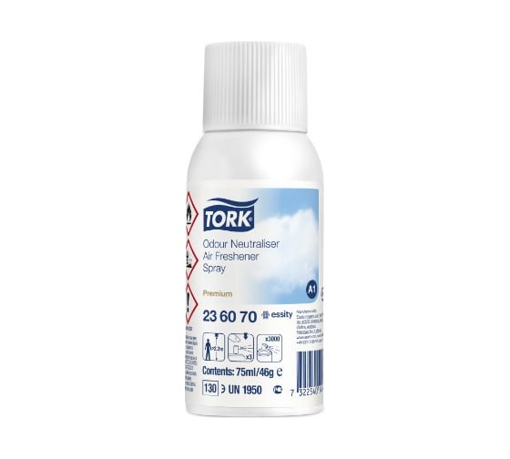 Аэрозольный освежитель воздуха TORK арт.236070, Prem Airfreshener, нейтрализатор А1 11813
