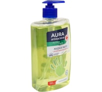 Мыло жидкое AURA antibacterial active антибактериальное, чайное дерево, флакон с дозатором, 0.5 л 1486868