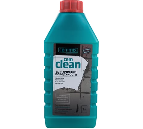 Концентрированный очиститель от высолов и остатков раствора CEMMIX Clean 1 л 558405