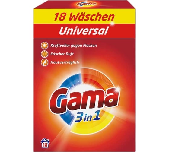 Порошок стиральный универсальный Gama Regular 1.17 кг 50000903 1