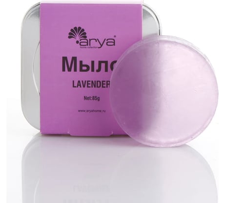 Мыло Arya Home в металлической коробке arya lavender серебристый 8680943229168