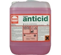 Очиститель извести, накипи, жира Pramol ANTICID кислотный, 10 л 12526.08310