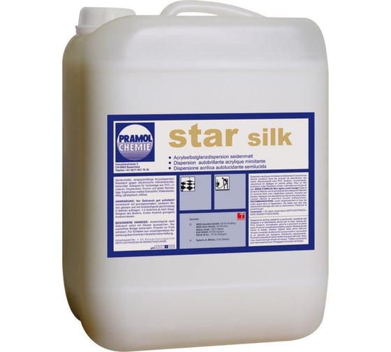 Акриловое дисперсионное покрытие с матовым блеском Pramol STAR SILK 5L 3536.301 1