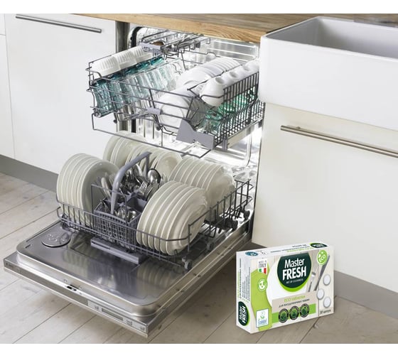 Таблетки для посудомоечных машины Master FRESH ECO в растворимой оболочке, 30 шт С0006192