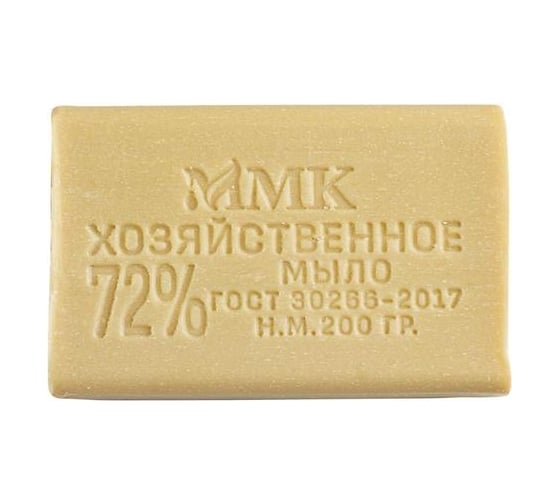 Мыло хозяйственное ММК 200 гр, 72%, NUR, без обертки 60 шт МКХ1723