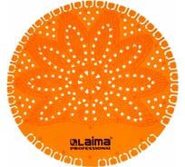 Дезодоратор коврик для писсуара LAIMA Professional, оранжевый, аромат Манго, на 30 дней 608899