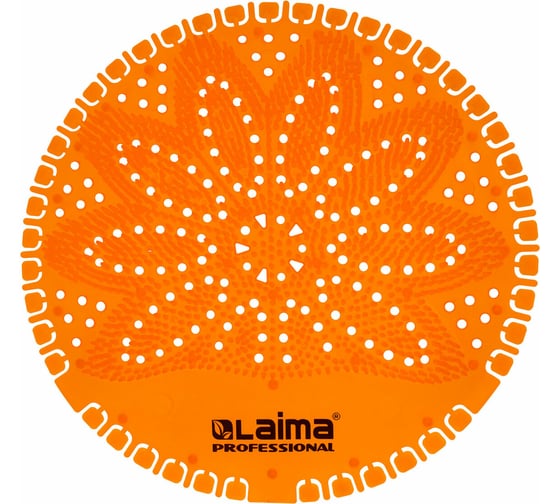 Дезодоратор коврик для писсуара LAIMA Professional, оранжевый, аромат Манго, на 30 дней 608899