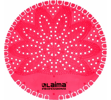 Дезодоратор коврик для писсуара LAIMA красный, аромат Ягоды, Professional, на 30 дней 608897