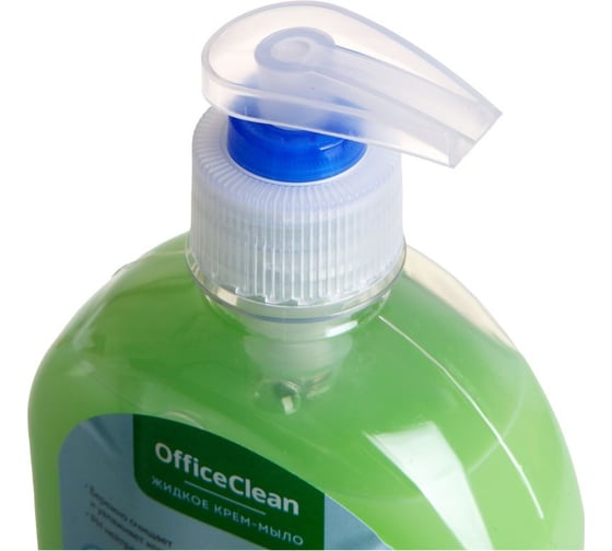 Жидкое антибактериальное крем-мыло OfficeClean Алоэ, с дозатором, 300 мл, 319532
