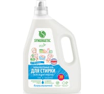 Гель для стирки всех видов тканей SYNERGETIC PURE, 2,28 л 38 стирок 109812