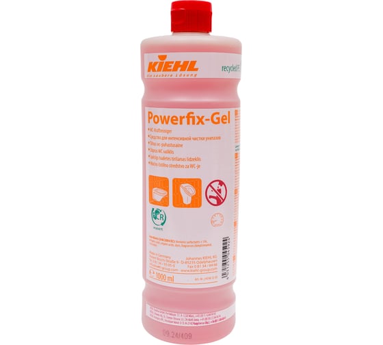 Гель для интенсивной чистки унитазов и писсуаров KIEHL Johannes KG Powerfix-Gel 1 л j400601