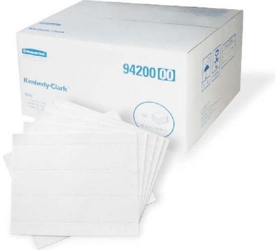 Масловпитывающие коврики Kimberly-Clark Professional - белый, 50.00 см x 40.00 см, 100 шт. 9420 1