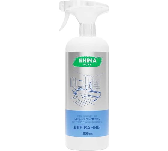 Мощный очиститель известкового налета SHIMA HOME STRONG BATHROOM CLEANER 1000 мл 4673744565232