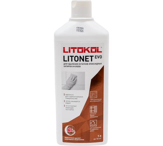 Жидкое моющее средство LITOKOL LITONET EVO 1L X 12 1 L 484850002 1