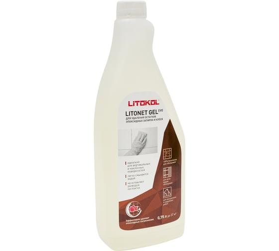 Чистящее средство для разводов эпоксидных составов LITOKOL LITONET GEL EVO 0,75L X 12 0,75 L 484860002