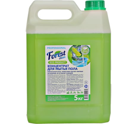 Концентрат для мытья пола Forest Clean Лайм мята 5 кг 306