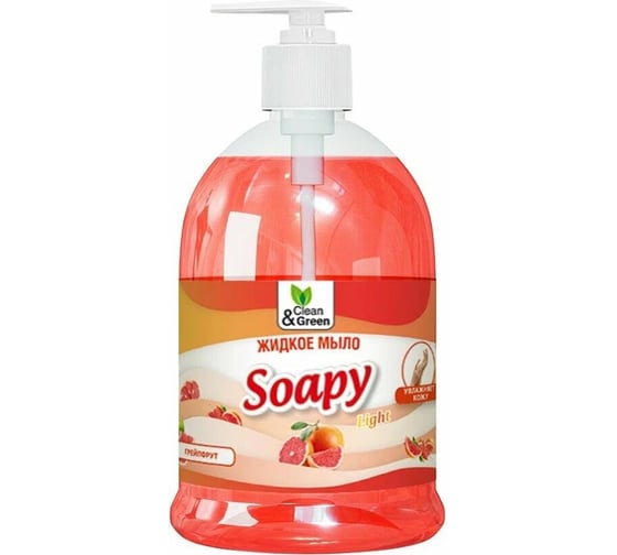 Жидкое мыло Прохим "Soapy" Light Грейпфрут, с дозатором, 1000 мл CG8239