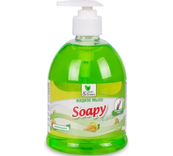 Жидкое мыло Прохим "Soapy" Light Зеленая дыня, с дозатором, 500 мл CG8242 1