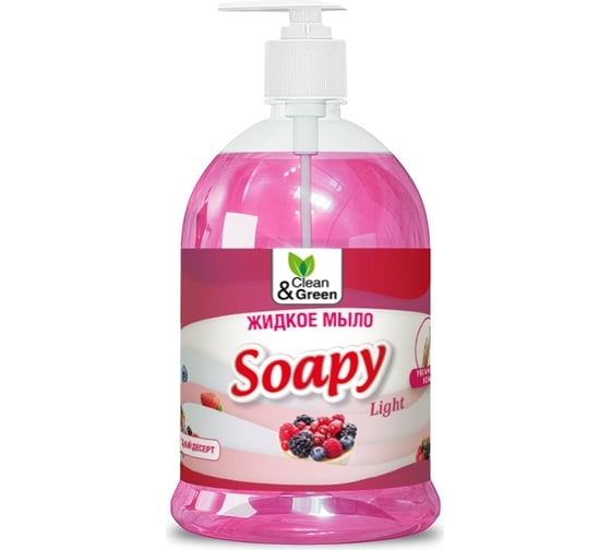 Жидкое мыло Прохим "Soapy" Light Ягодный десерт, с дозатором, 1000 мл CG8240