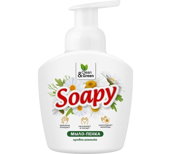 Жидкое мыло-пенка Прохим "Soapy" Ромашка, пенный дозатор, 400 мл CG8235 1