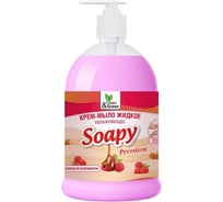 Крем-мыло жидкое Прохим "Soapy" Premium малина в карамели, увлажняющее, с дозатором, 1000 мл CG8114