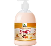 Крем-мыло жидкое Прохим "Soapy" Premium молоко и мёд, увлажняющее, с дозатором, 500 мл CG8098