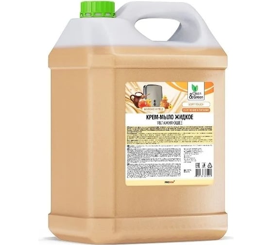 Крем-мыло жидкое Прохим "Soapy" Premium молоко и мёд, увлажняющее, 5 л CG8152