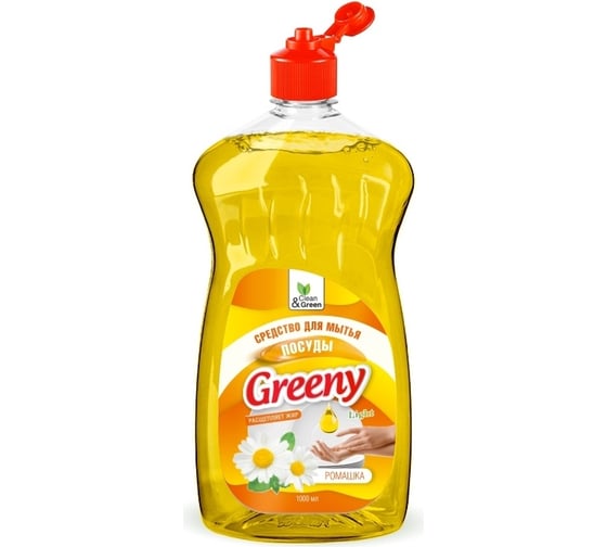 Средство для мытья посуды Прохим "Greeny" Light Ромашка, 1000 мл CG8157 1