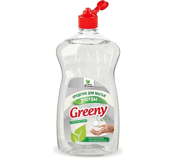 Средство для мытья посуды Прохим "Greeny" Neutral, 1000 мл CG8134 1