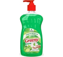 Средство для мытья посуды Прохим "Greeny" Premium Лайм и мята, с дозатором 1000 мл CG8140