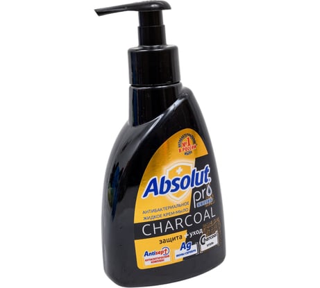Мыло жидкое Absolut " PRO" серебро + уголь, 250 гр 5197/10