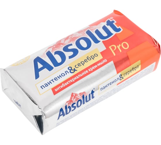 Мыло твердое ABSOLUT PRO, серебро + пантенол, 90 гр 6204