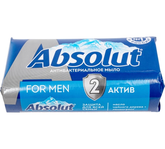 Мыло твердое ABSOLUT For men, лемонграсс и мята, 90 гр 6161