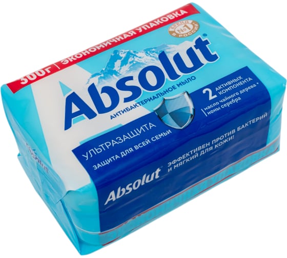Мыло твердое ABSOLUT ABS, ультразащита, 4 по 75 гр 6066