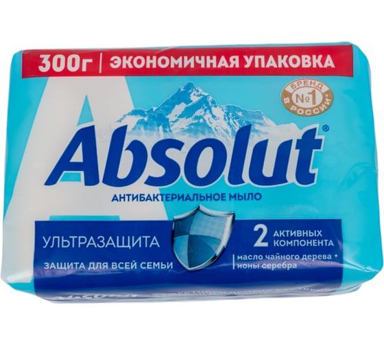 Мыло твердое ABSOLUT ABS, ультразащита, 4 по 75 гр 6066