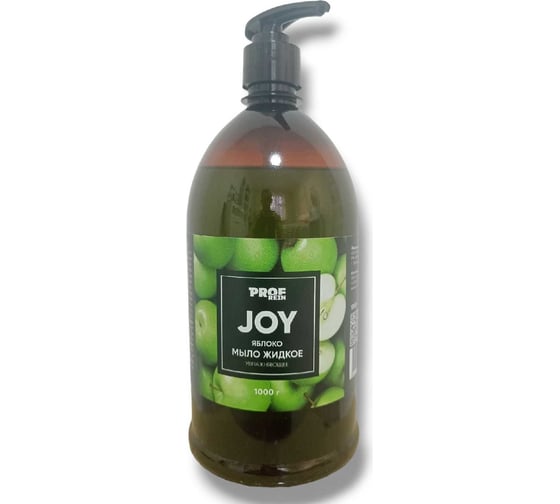 Жидкое мыло PROFREIN JOY зеленое яблоко, бутылка с дозатором, 1 кг 2345