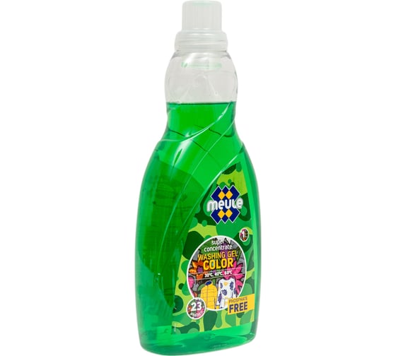 Концентрированный гель для стирки цветного белья и пуховиков Meule Gel Color Green 1 л, 23 стирки 00-00000010