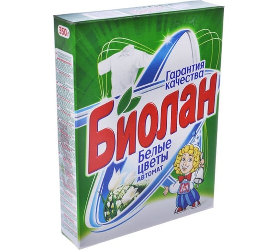 Стиральный порошок БИОЛАН Белые цветы Автомат 350 г 6877 1