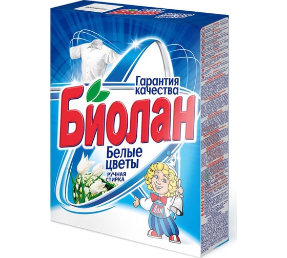 Стиральный порошок БИОЛАН Белые цветы 350 г 6887 1