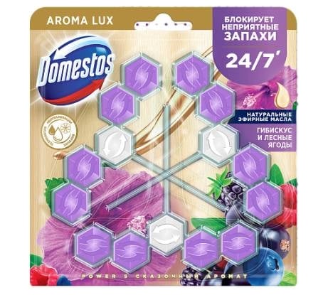 Блок для очищения унитаза POWER 5 TRIO DOMESTOS сказочный аромат 8720182998170