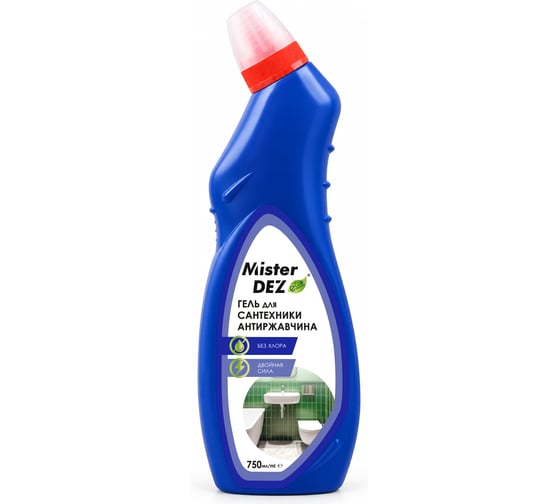 Средство для сантехники Mister Dez Eco-Cleaning Двойная сила кислотное (без хлора), 750 мл 201