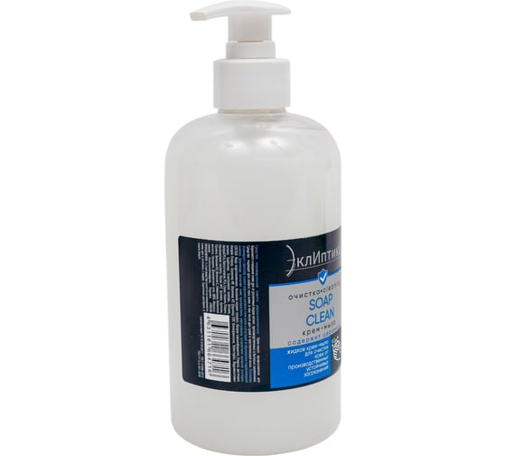 Крем-мыло ЭклИптика ТМ SOAP CLEAN, флакон с помпой 500 мл 1969468