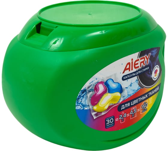 Капсулы для стирки Aiery Color 30 шт х 13гр /банка (390гр) 20018898